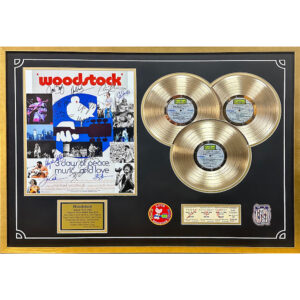 Woodstock Limited Edition 3 LP Gold Record Album Movie Poster 1000