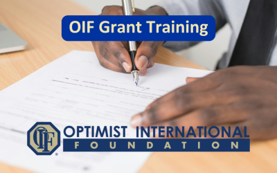 Optimist International Foundation: Grant Training – Save the Date!