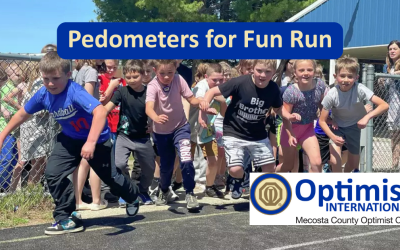 Optimists Donate Pedometers to Morley Stanwood Fun Run